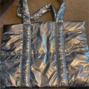Silver Tote Bag